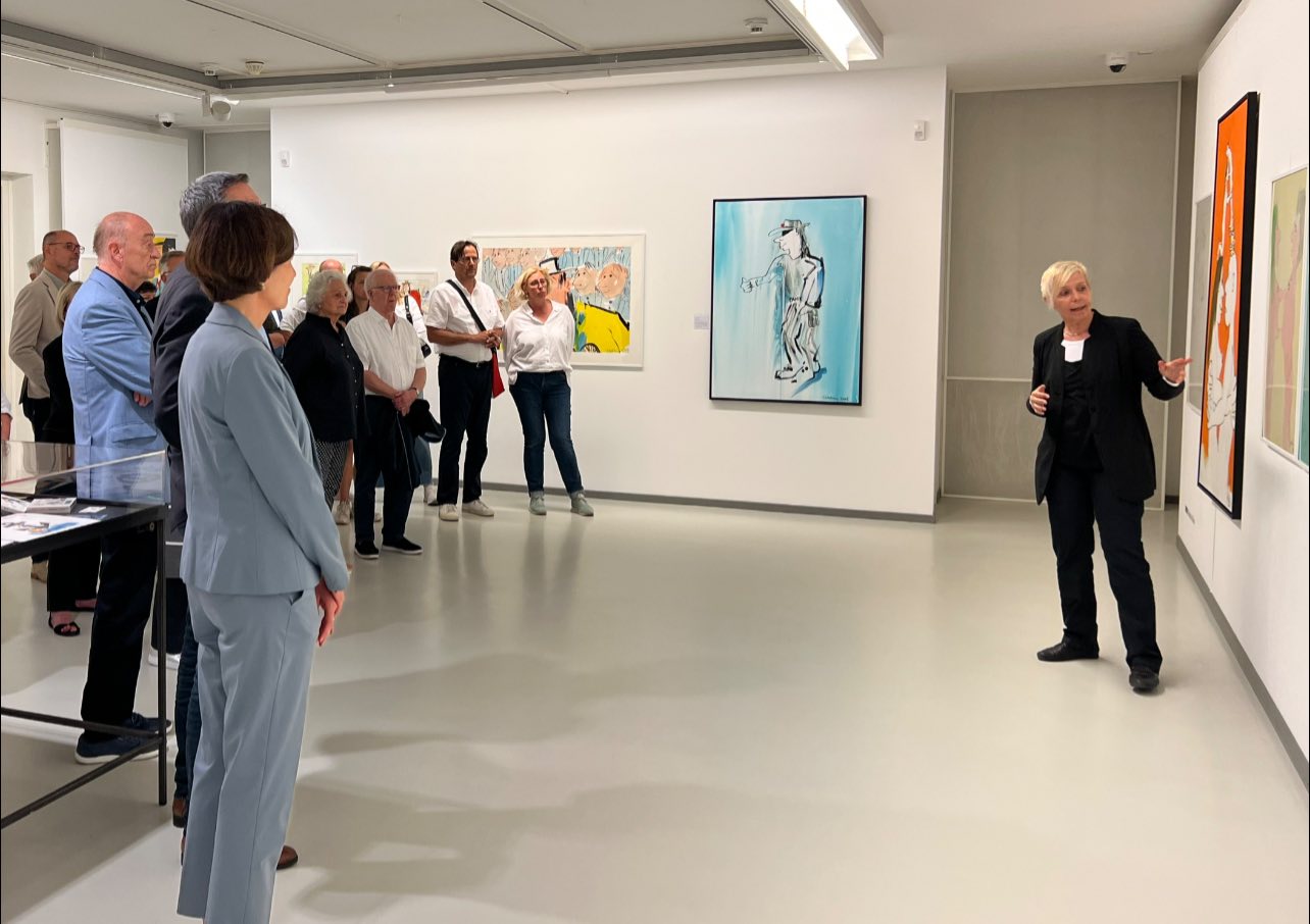 Besuch des Lions Clubs Oberhausen-Glückauf in der Lindenberg-Ausstellung.