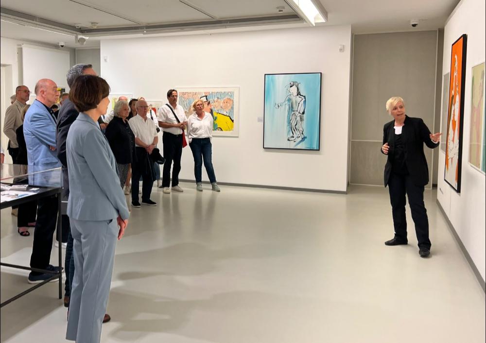 Besuch des Lions Clubs Oberhausen-Glückauf in der Lindenberg-Ausstellung.